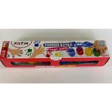 Fatih 6 Renk Parmak Boyası Seti 25 ml 3+ Yaş Çocuklar İçin Okulda Kullanıma Uygun
