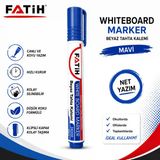 Fatih Beyaz Tahta Kalemi Mavi Whiteboard Marker Silinebilir Hızlı Kuruyan Düşük Kokulu Tahta Kalemi