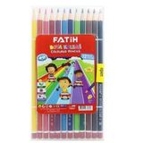 Fatih FA33285KB12RTB Mercan Rengi Kurşun Kalemler, 12 Renk ve Kılıf