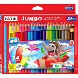 Fatih FA33350KB24RTB Tam Boy Jumbo Renkli Kuru Boya, 24 Renk