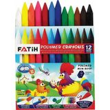 Fatih FA50110CB12RKT Crayon Boya 12 Renk Kisa Mum Boya