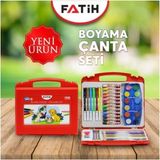 Fatih FATİH Boyama Seti Çantalı Renkli Kalemler ve Boyalarla Eğlenceli Aktiviteler İçin