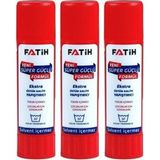 Fatih Glue Stick Yapıştırıcı Katı Yapıştırıcı 10 gr Ruj Yapıştırıcı 3 Adet - Beyaz - Standart