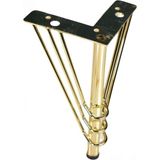 Fatih Hırdavat Fatihhırdavat Gold Metal Masa Sehpa Ayağı (Tel Ayak)15 CM