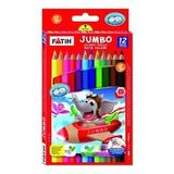 Fatih Jumbo Köşeli Kuru Boya 12 Renk