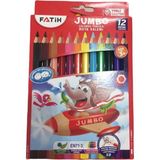 Fatih Jumbo Kuru Boya 12 Renkli Kalem Seti Çocuklar İçin Güvenli Kullanım