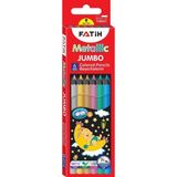 Fatih Jumbo Metalik Kuru Boya 6 Renk 5 Yaş ve Üstü İçin Güvenli Boya Kalemi Seti