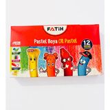 FATİH KALEM SEAROCK Fatih 12 Renk Pastel Boya Seti Çocuklar İçin Güvenli Canlı Renkler Okul Resim Boyası