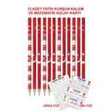 Fatih Kurşun Kalem, 12'li Paket (BAYRAK)
