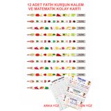 Fatih Kurşun Kalem, 12'li Paket (MEYVELER)