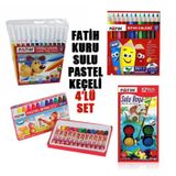 Fatih Kuru. Sulu. Pastel Boya Ve Keçeli Kalem Seti 4 Parça