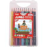 Fatıh M.craft Kuru Boya Ucgen Jumbo 12 Lı Cantalı
