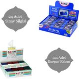 Fatih Mercanlı Kurşun Kalem 144 Adet + Sınav Silgisi 24 Adet