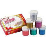 Fatih Metalik 6 Renk 6x25 ml Guaj Boya
