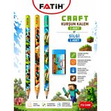 Fatih Mini Craft Kurşun Kalem Seti 3, B Mini Craft Kurşun Kalem 1 Mini Craft Silgi Okul Kırtasiye Seti