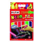 Fatih Mum Boya Wax Crayons Neon 6Lı - 3 Paket