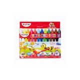 Fatih Mum Pastel Boya Wax Crayon, 12 Renk, Üçgen Şekil