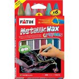 fatih mum pastel boya wax crayons metalic kısa 6 renk 50180 - Yok