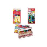 Fatih Okul 3'lü Boya Seti, 12'li Kuru Boya + 12'li Pastel Boya + 12'li Sulu Boya
