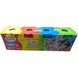Fatih Oyun Hamuru 4 Lü Ana Renkler 520 gr Fatih Oyun Hamur Seti 4 Renk (Renkli)