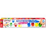 Fatih Parmak Boyası 6 Renk 25 ml Çocuklar Için Yıkanabilir Boya Seti