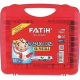Fatih Pastel Boya 18 Renk King Size (Çantalı) - Karışık-Çok Renkli - Çantalı Pastel Boya