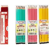 Fatih Pastel Mercanlı Kurşun Kalem ve Kırmızı Kopya Kalemi 36 Adet Ofisinn No: 41 Renkli Set