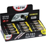 Fatih Siyah Silgi 24 Lü FS-24/S 36030 Ölçülerle Tozsuz Kullanım İçin Uygun