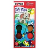 Fatih Sulu Boya Büyük Boy 12 Renk 33 ml - Çok Renkli
