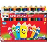 Fatih Tam Boy Kuru Boya Kalemi, 36 Renk, Çok Renkli