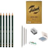 Fatih Yayınları Eskiz Başlangıç Seti 1 + Dereceli Kalem + A5 Defter + Dağıtıcı Set + Silgi + Açacak + Hamur Silgi - Karışık-Çok Renkli - standart