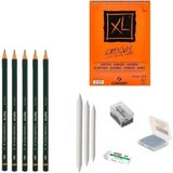 Fatih Yayınları Eskiz Başlangıç Seti 7 + Dereceli Kalem + A5 Defter + Dağıtıcı Set + Silgi + Açacak + Hamur Silgi - Karışık-Çok Renkli - standart