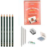 Fatih Yayınları Eskiz Başlangıç Seti 8 + Dereceli Kalem + A5 Defter + Dağıtıcı Set + Silgi + Açacak + Hamur Silgi - Karışık-Çok Renkli - standart