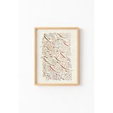 Fatiha Suresi - Ahşap Desenli Çerçeve, Naturel, 50 x 70, 23450000004050