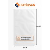 FATİHSAN 30x40 80 Mikron Endüstriyel Vakum Poşeti – 50 Adet