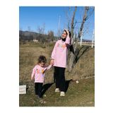Fatma Kına Fenomen Kids pembe tunik anne kız kombini