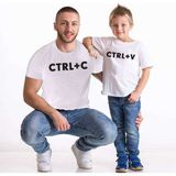 FATMA YILDIZ Design Products Ctrl+C Ctrl+V Baba Oğul Kız Tişört (Tekli Üründür Kombin Yapmak Için 2 Adet Sepete Ekleyiniz) - 4XL - Beyaz