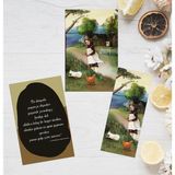 Fatofotofan Yeşilin Kızı Çizimli Ayraç, Kartpostal, Anne