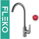 Faumix Fleko Antrasit Gri Alfa Banyo Lavabo ve Mutfak Bataryası - Antrasit - Gri