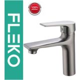 Faumix Fleko Antrasit Gri Alfa Banyo Lavabo ve Mutfak Bataryası - Lavabo Bataryası - Antrasit - Gri