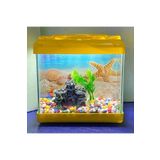 Fauna Pet Supplies Işıklı Aksesuarlı Mini Akvaryum Japon/beta Balığı Için (23X20X12CM KARIŞIK RENK)