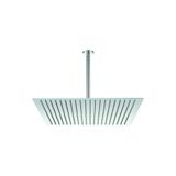 Fause Ankastre Duş Başlığı Borulu Kare Slim Metal 50x50 cm Tavandan