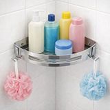 Fause Banyo Köşe Rafı 304 Paslanmaz Çelik 23x23 Cm Kbk100 Altın