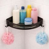 Fause Banyo Köşe Rafı 304 Paslanmaz Çelik Şampuanlık 23x23 cm KBK100 (Mat Siyah)