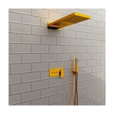 Fause Comfort Panel Altın Gold Şelale Fau110-g Duş Ankastre Set