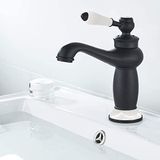 Fause KLB100 Mat Siyah Rustik Lavabo Bataryası
