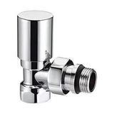 Fause Radyatör Havlupan Vanası Köşe Tip 1/2'' Krom Kvn101 Gümüş