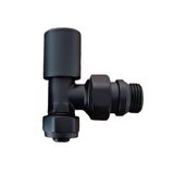 Fause Radyatör Havlupan Vanası Köşe Tip Pex(16 * 2mm) Krom KVN102 (Mat Siyah)