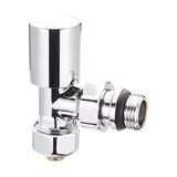Fause Radyatör Havlupan Vanası Köşe Tip Pex(16*2mm) Krom Kvn102 Gümüş