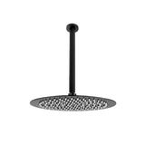 Fause Tavandan Borulu Oval Slim Metal Ankastre Siyah 25 cm Duş Başlığı